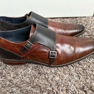 Stacy Adams Brown and Black Leather Oxfords
